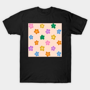 Groovy flower pattern T-Shirt